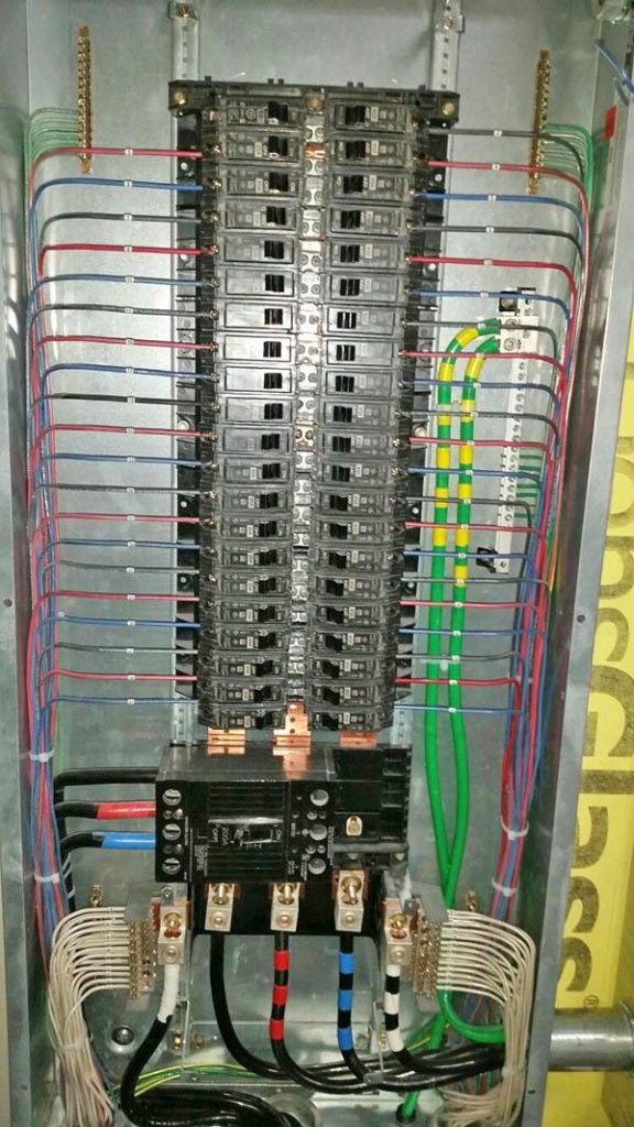 tablero electrico instalado